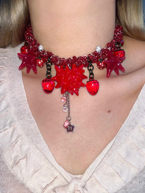 STRAWBERRY FIELDS CHOKER - Miao Atelier