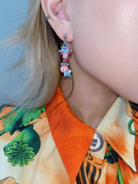 CANDY BABY EARRING (HOT PINK)
