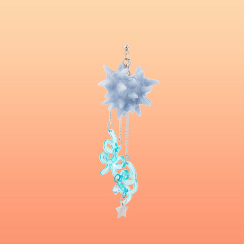 BLOB GALORE EARRING (CYAN/CYAN)