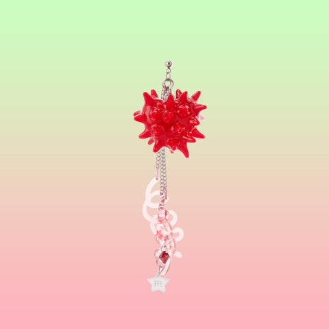 BLOB GALORE EARRING (RED/PINK)