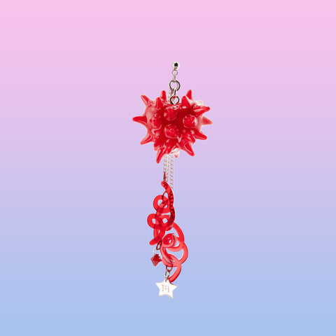 BLOB GALORE EARRING (RED/RED)