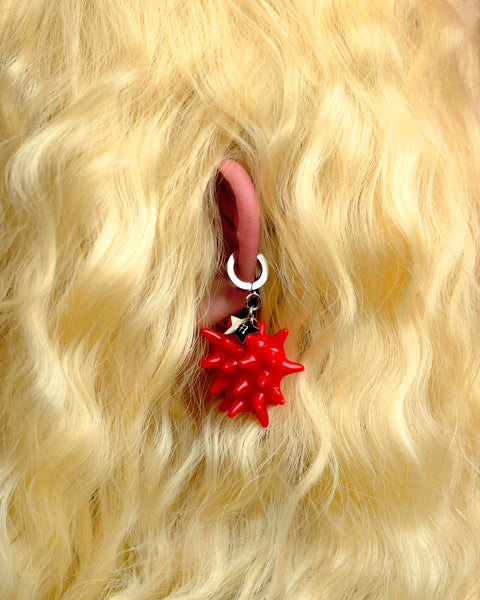 MINI BLOB EARRING (RED)