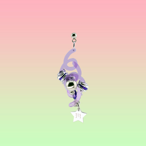 WIGGLY EARRING (PURPLE) - Miao Atelier