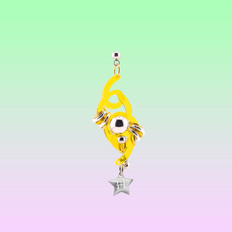 WIGGLY EARRING (YELLOW) - Miao Atelier