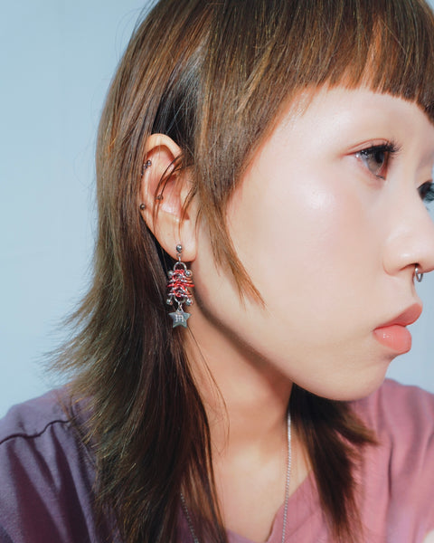 VENOM EARRING (PINK)