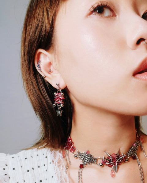 VENOM EARRING (PINK)