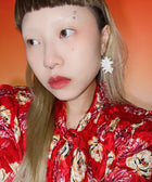 BLOB GALORE EARRING (RED/RED) - Miao Atelier