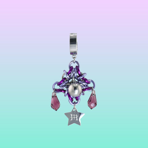 FLEUR EARRING (PURPLE)