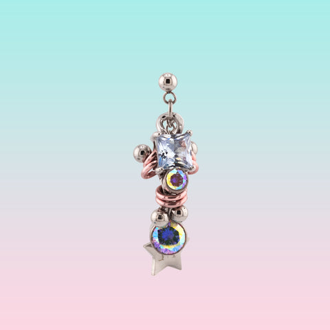 JEWEL BABY EARRING (PINK) - Miao Atelier