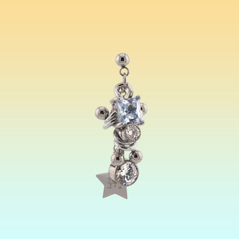 JEWEL BABY EARRING (SILVER) - Miao Atelier