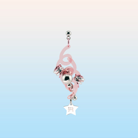 WIGGLY EARRING (PINK)